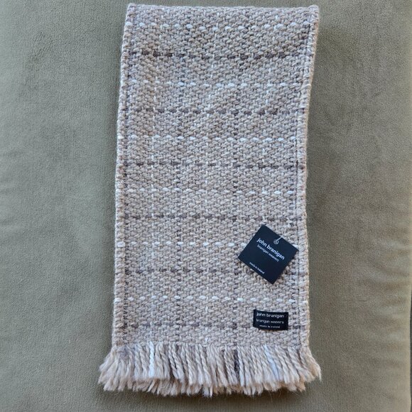 NWT Wool Alpaca Earthy Boho Tweed Scarf - Picture 3 of 11